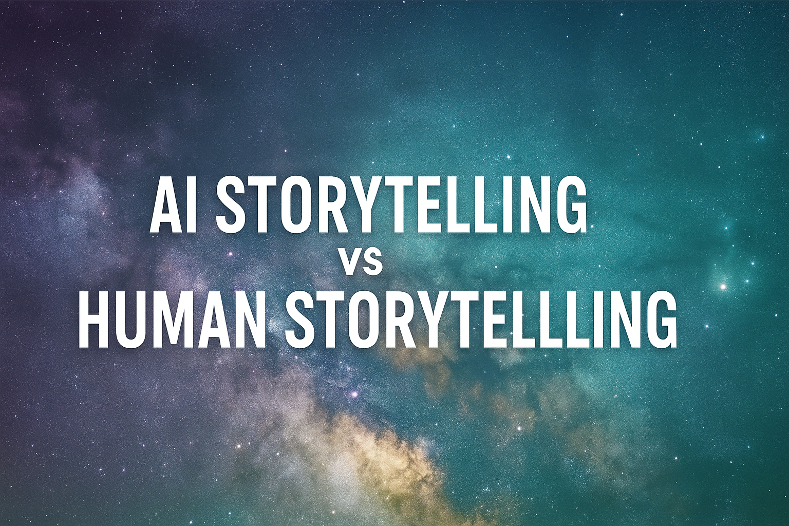 AI storytelling vs human storytelling ✨