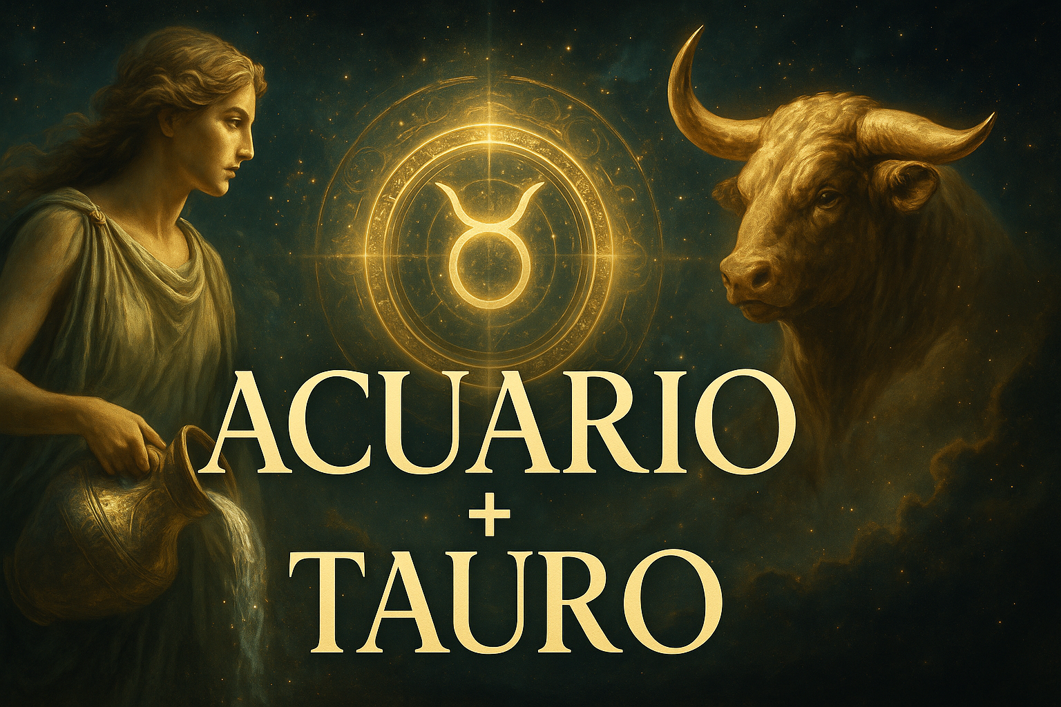 Compatibilidad zodiacal entre Acuario y Tauro en amor y relación espiritual