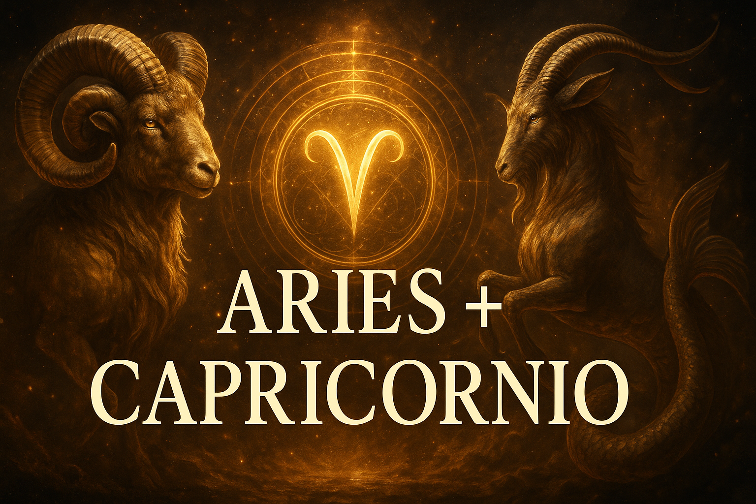 Compatibilidad zodiacal entre Aries y Capricornio en amor y relación espiritual