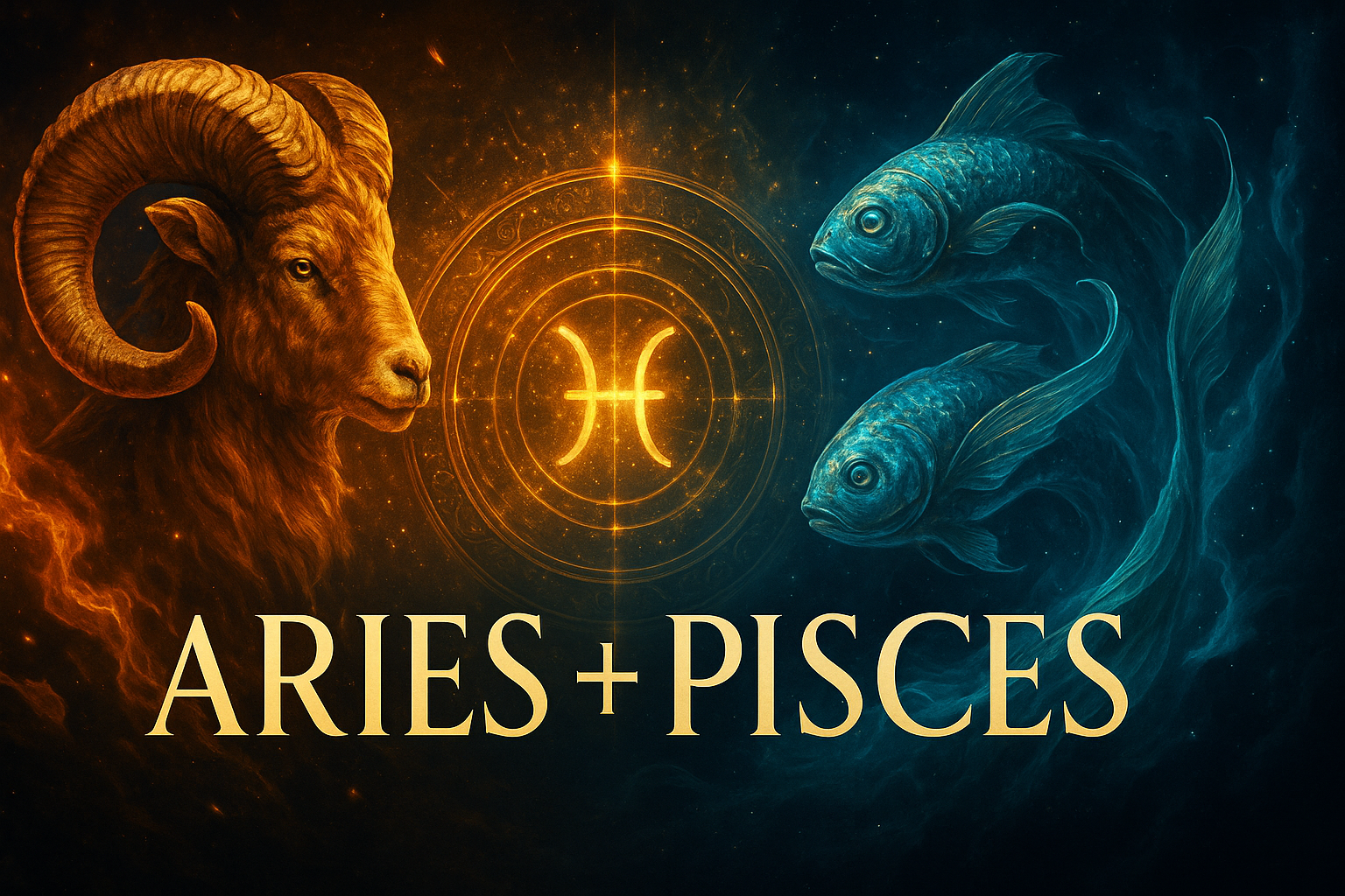 Compatibilidad zodiacal entre Aries y Piscis en amor y relación espiritual