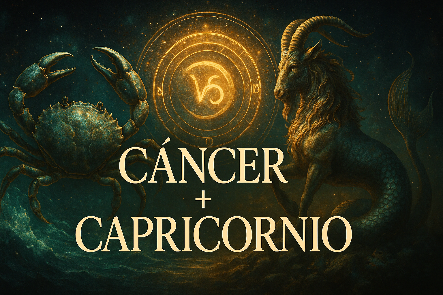 Compatibilidad zodiacal entre Cáncer y Capricornio en amor y relación espiritual