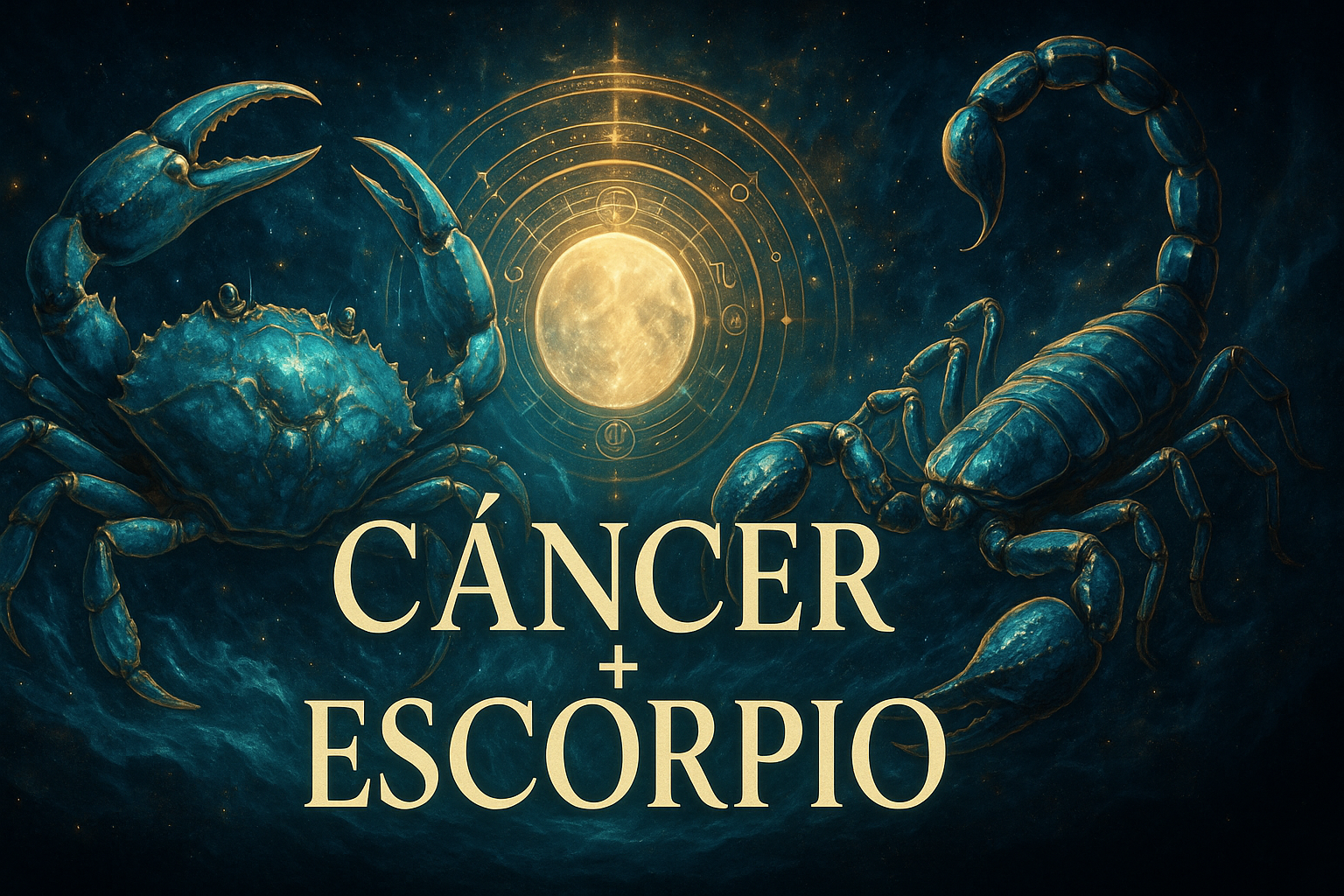 Compatibilidad zodiacal entre Cáncer y Escorpio en amor y relación espiritual