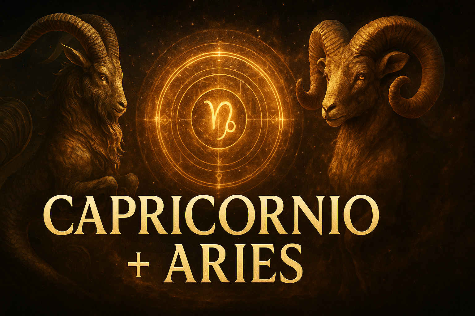 Compatibilidad zodiacal entre Capricornio y Aries en amor y relación espiritual