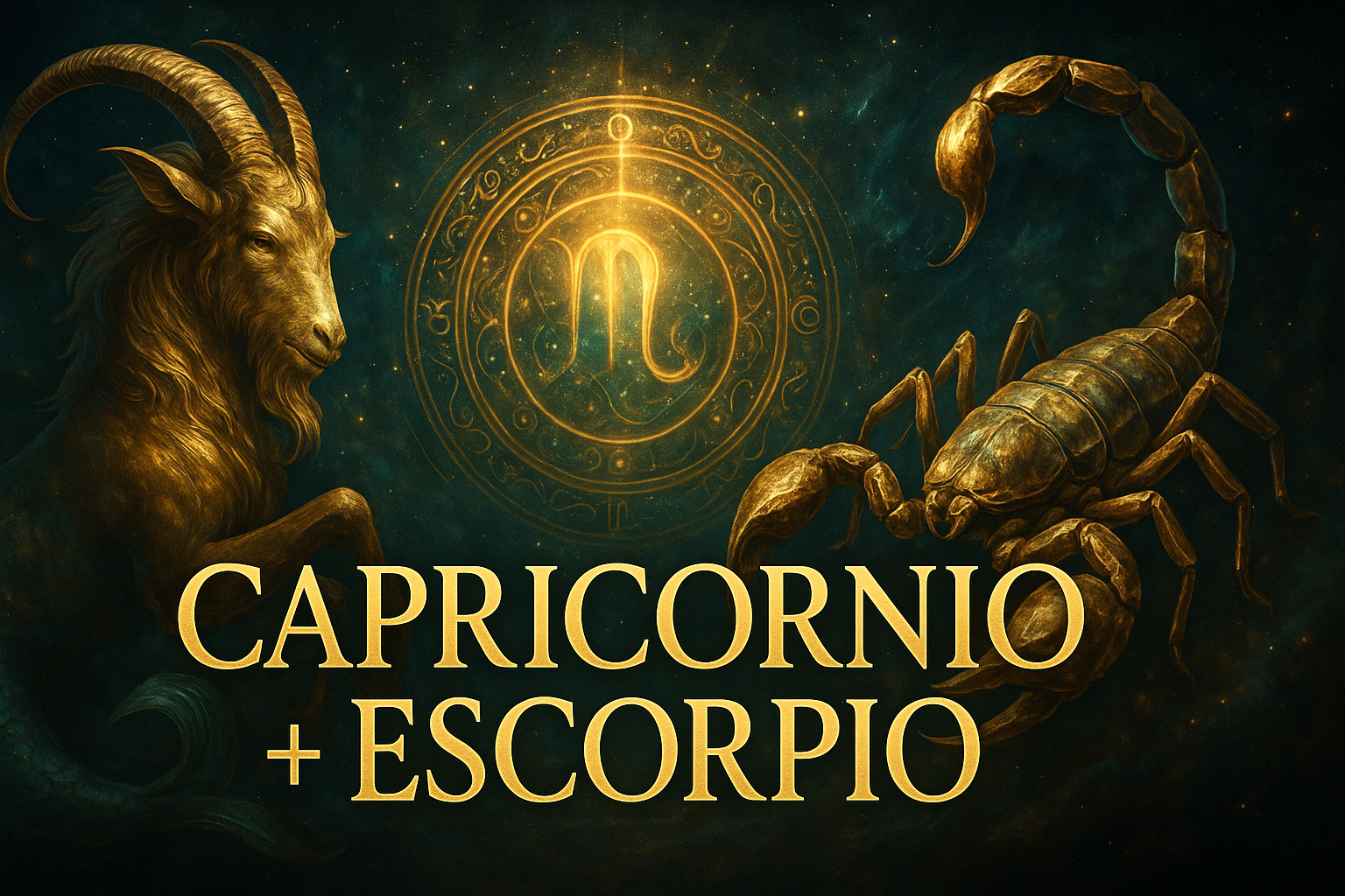 Compatibilidad zodiacal entre Capricornio y Escorpio en amor y relación espiritual