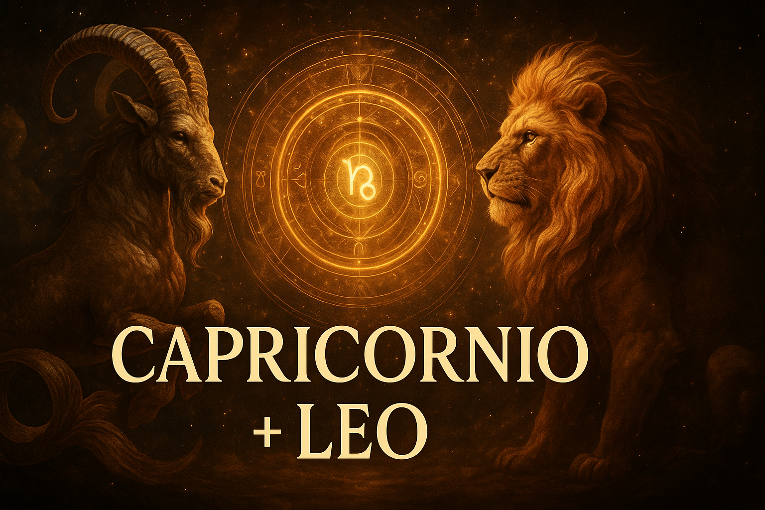 Compatibilidad zodiacal entre Capricornio y Leo en amor y relación espiritual