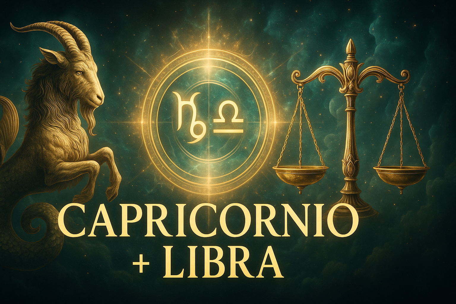 Compatibilidad zodiacal entre Capricornio y Libra en amor y relación espiritual