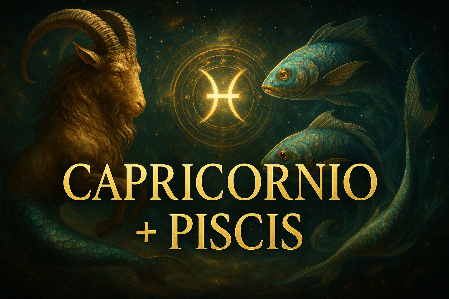 Compatibilidad zodiacal entre Capricornio y Piscis en amor y relación espiritual