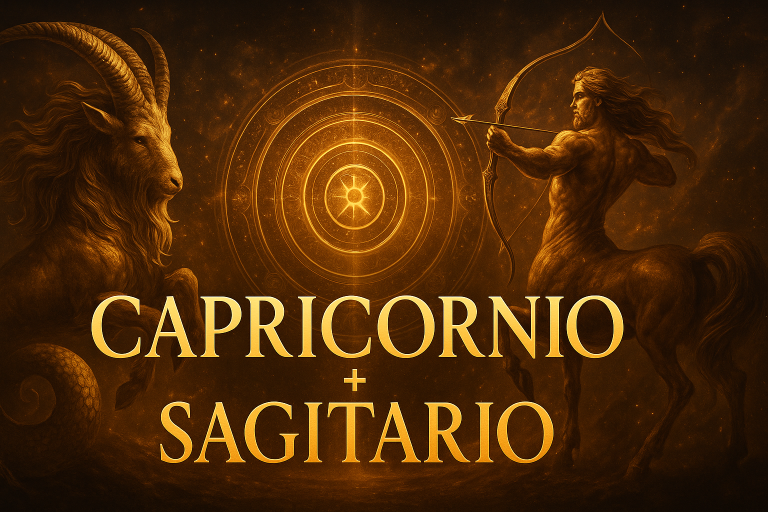 Compatibilidad zodiacal entre Capricornio y Sagitario en amor y relación espiritual