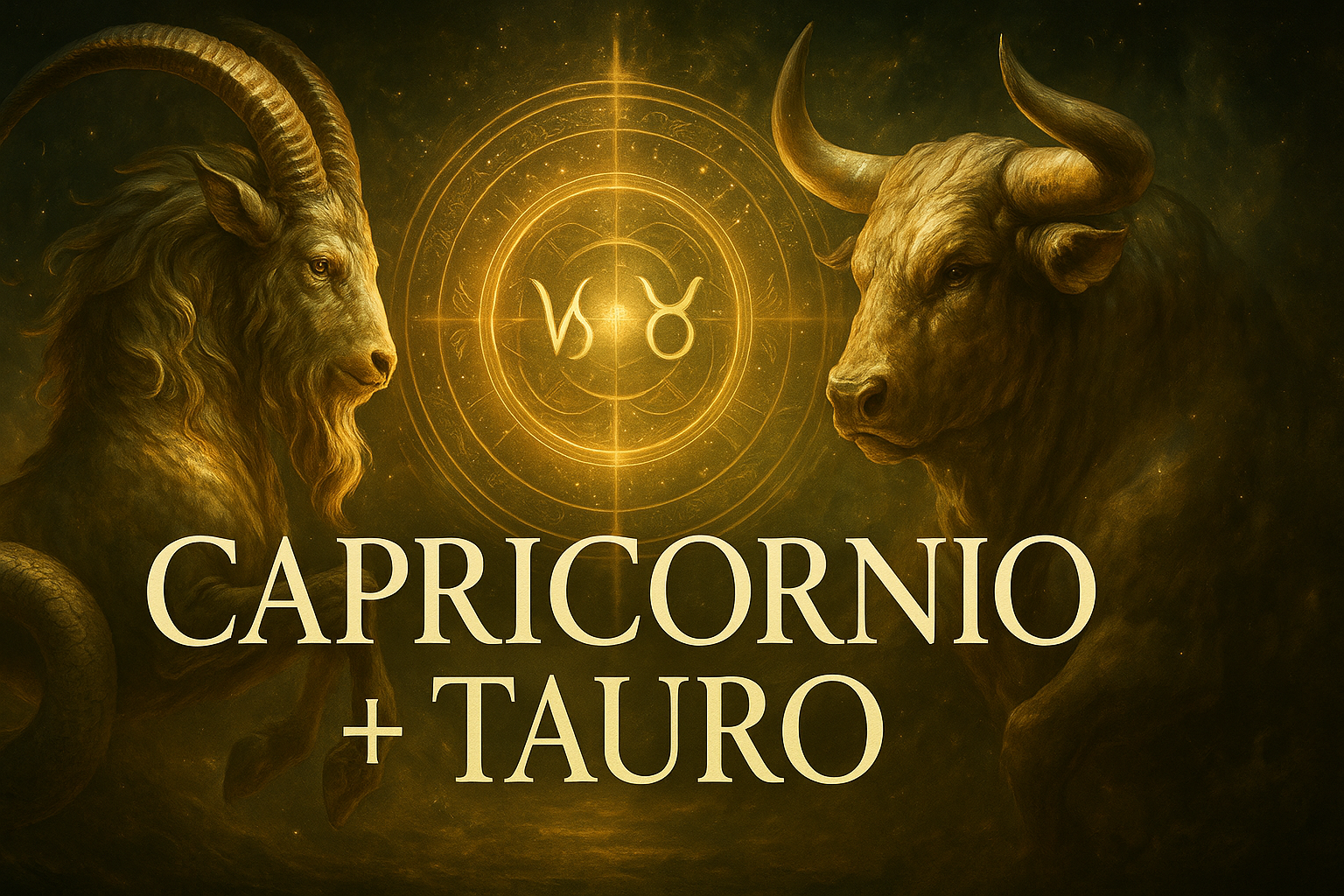 Compatibilidad zodiacal entre Capricornio y Tauro en amor y relación espiritual