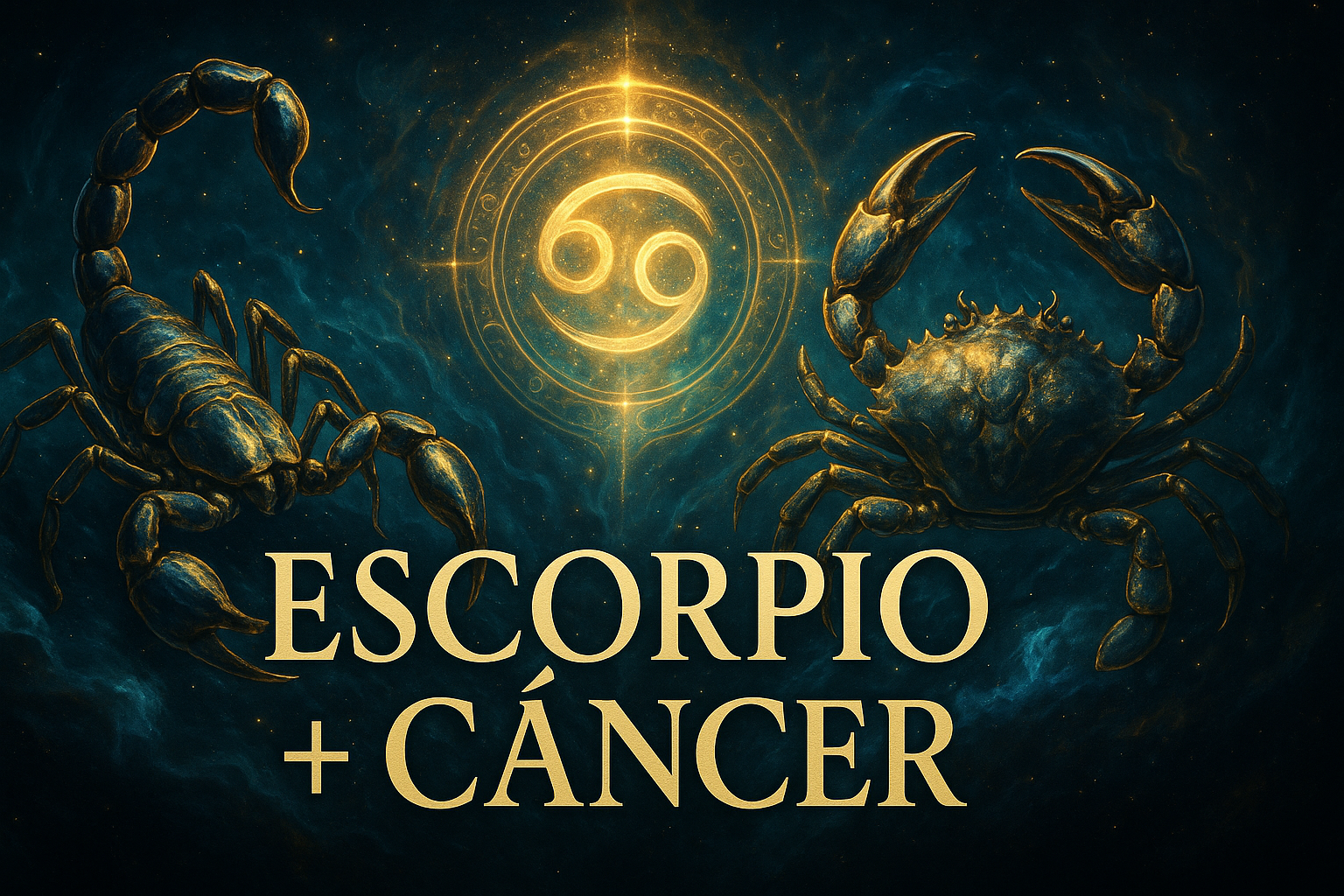 Compatibilidad zodiacal entre Escorpio y Cáncer en amor y relación espiritual