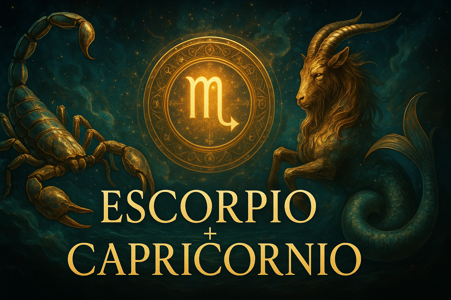 Compatibilidad zodiacal entre Escorpio y Capricornio en amor y relación espiritual