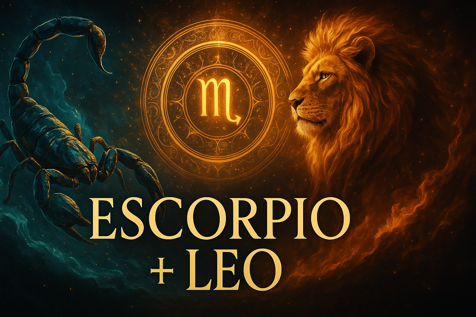 Compatibilidad zodiacal entre Escorpio y Leo en amor y relación espiritual