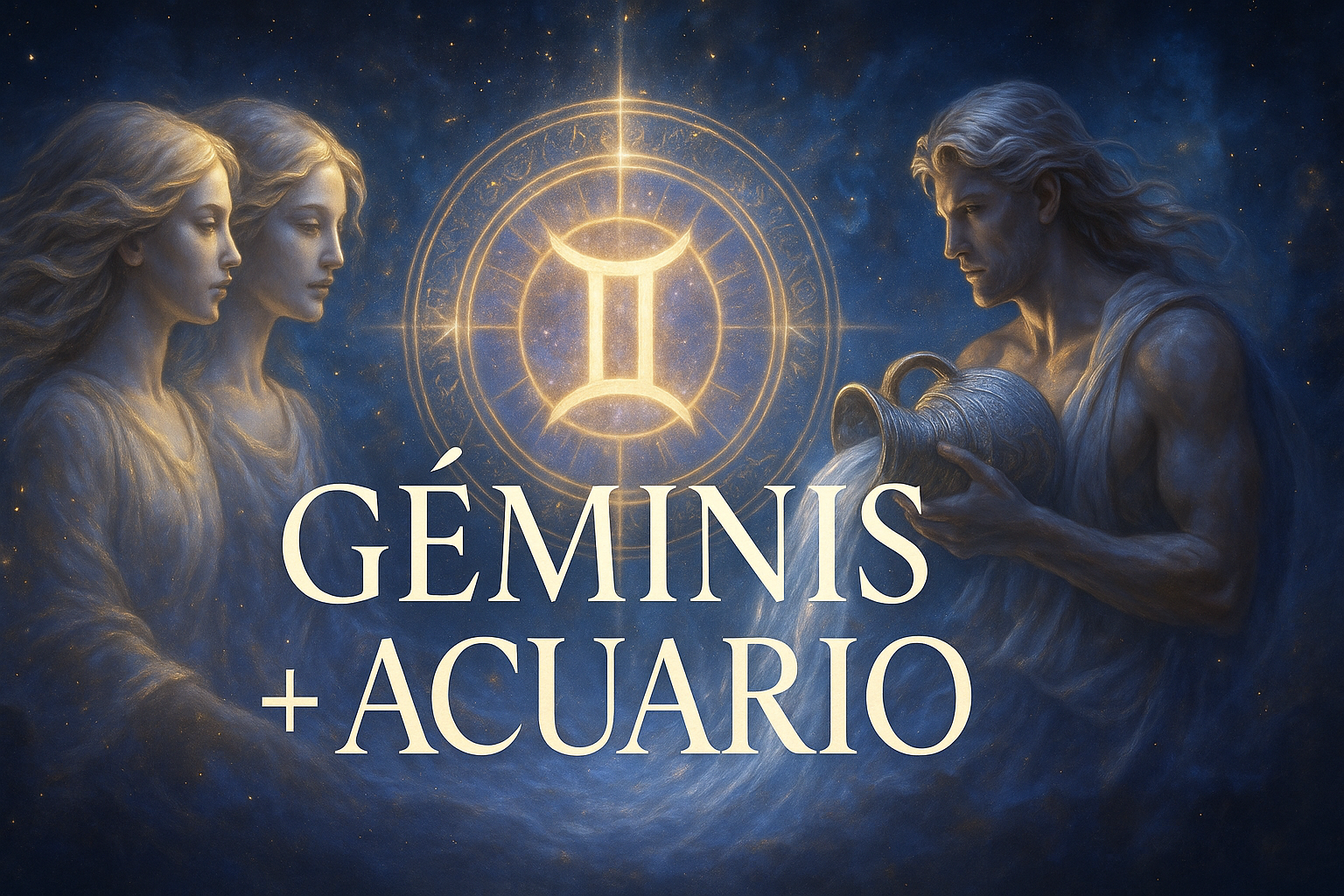 Compatibilidad zodiacal entre Géminis y Acuario en amor y relación espiritual