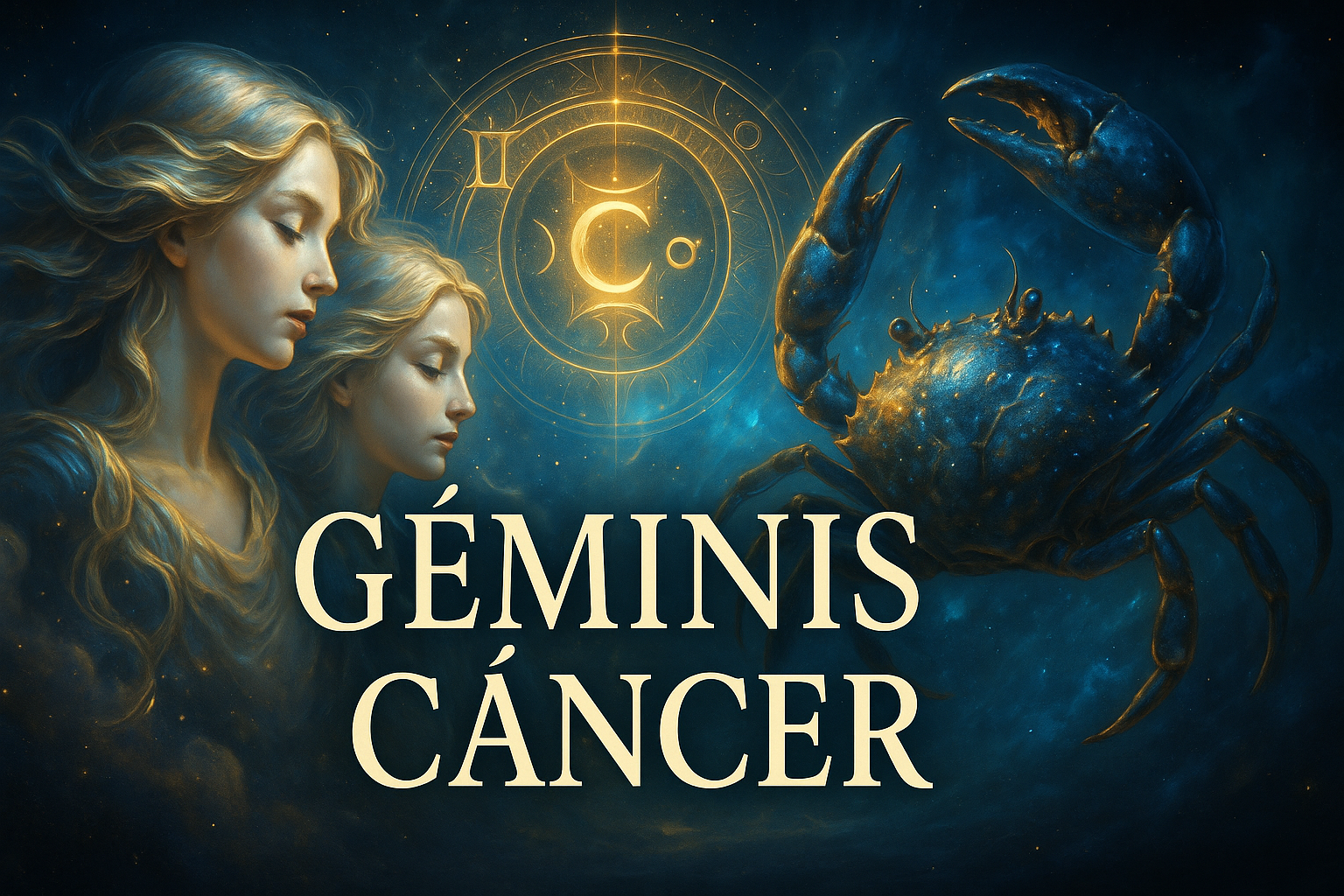 Compatibilidad zodiacal entre Géminis y Cancer en amor y relación espiritual