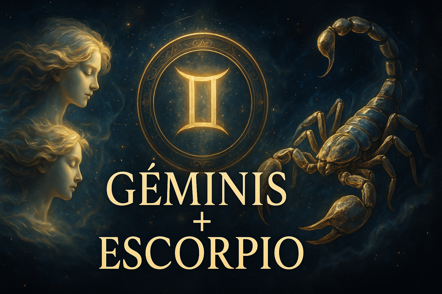 Compatibilidad zodiacal entre Géminis y Escorpio en amor y relación espiritual