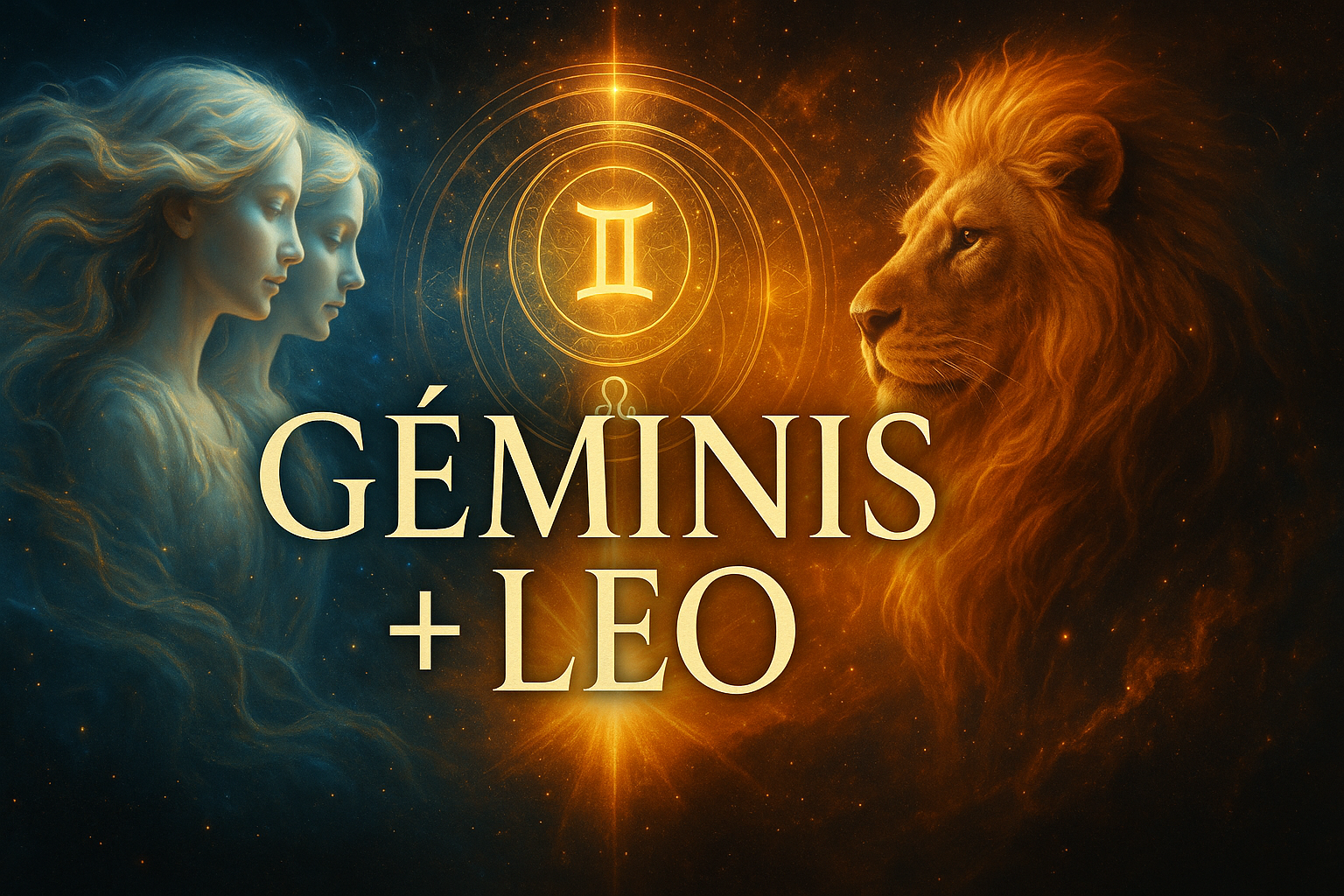 Compatibilidad zodiacal entre Géminis y Leo en amor y relación espiritual