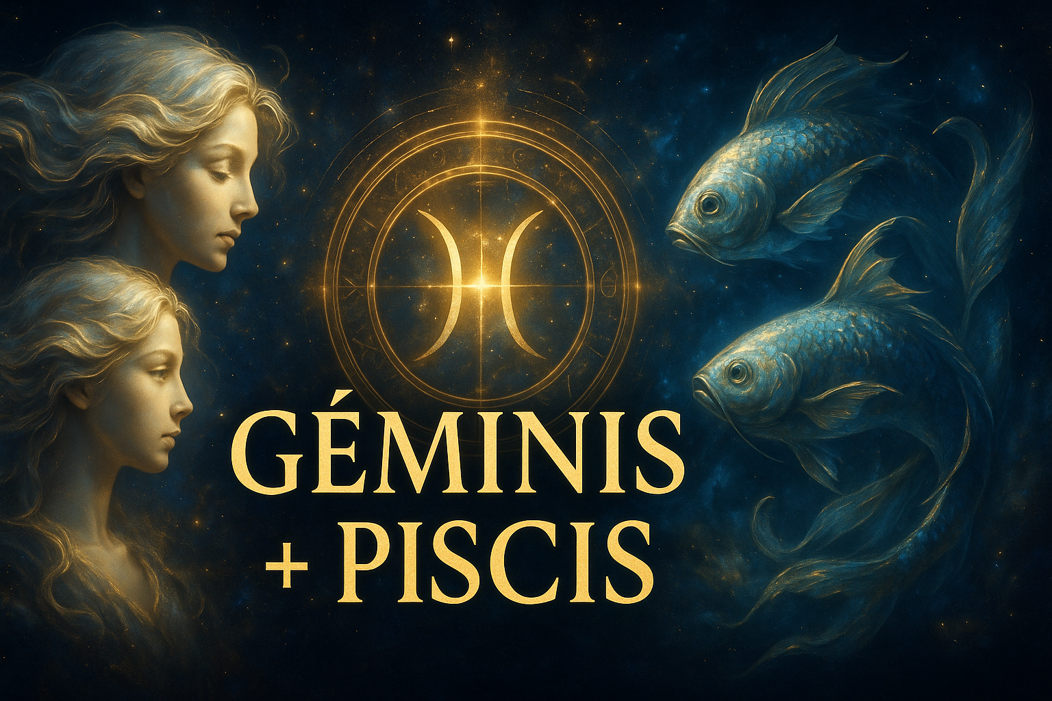 Compatibilidad zodiacal entre Géminis y Piscis en amor y relación espiritual