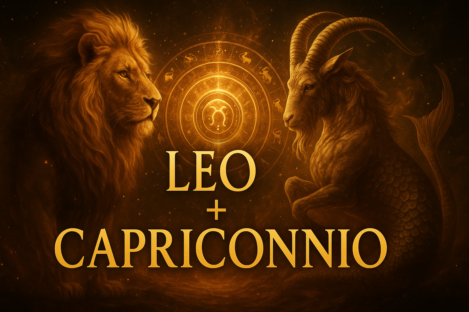 Compatibilidad zodiacal entre Leo y Capricornio en amor y relación espiritual
