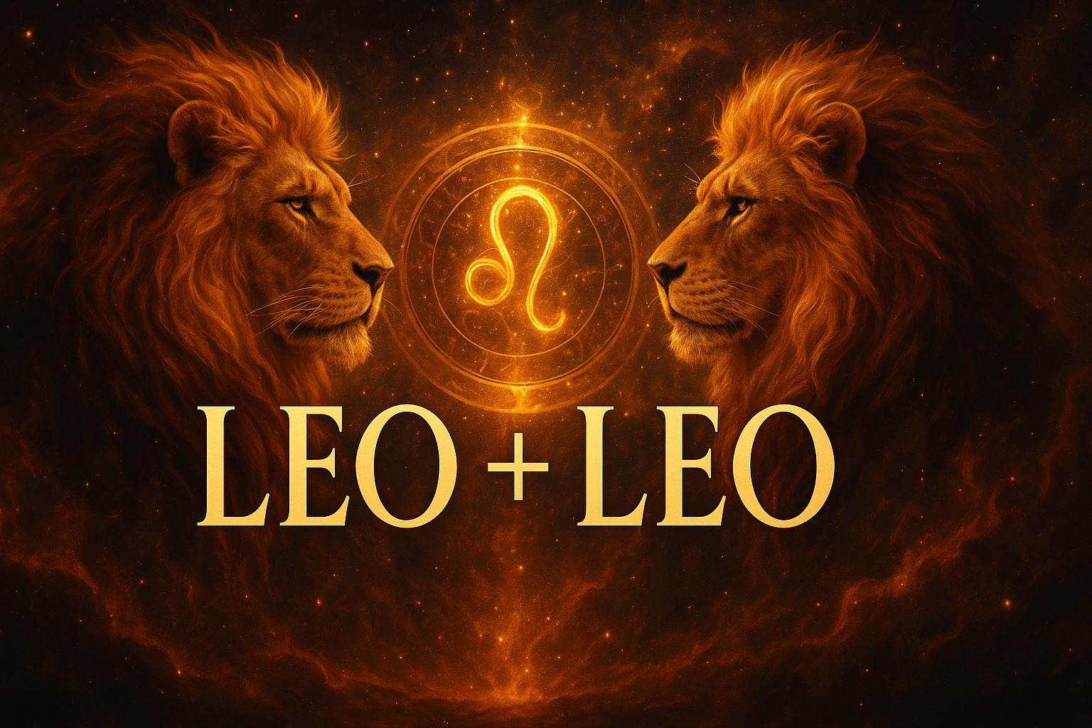 Compatibilidad zodiacal entre Leo y Leo en amor y relación espiritual