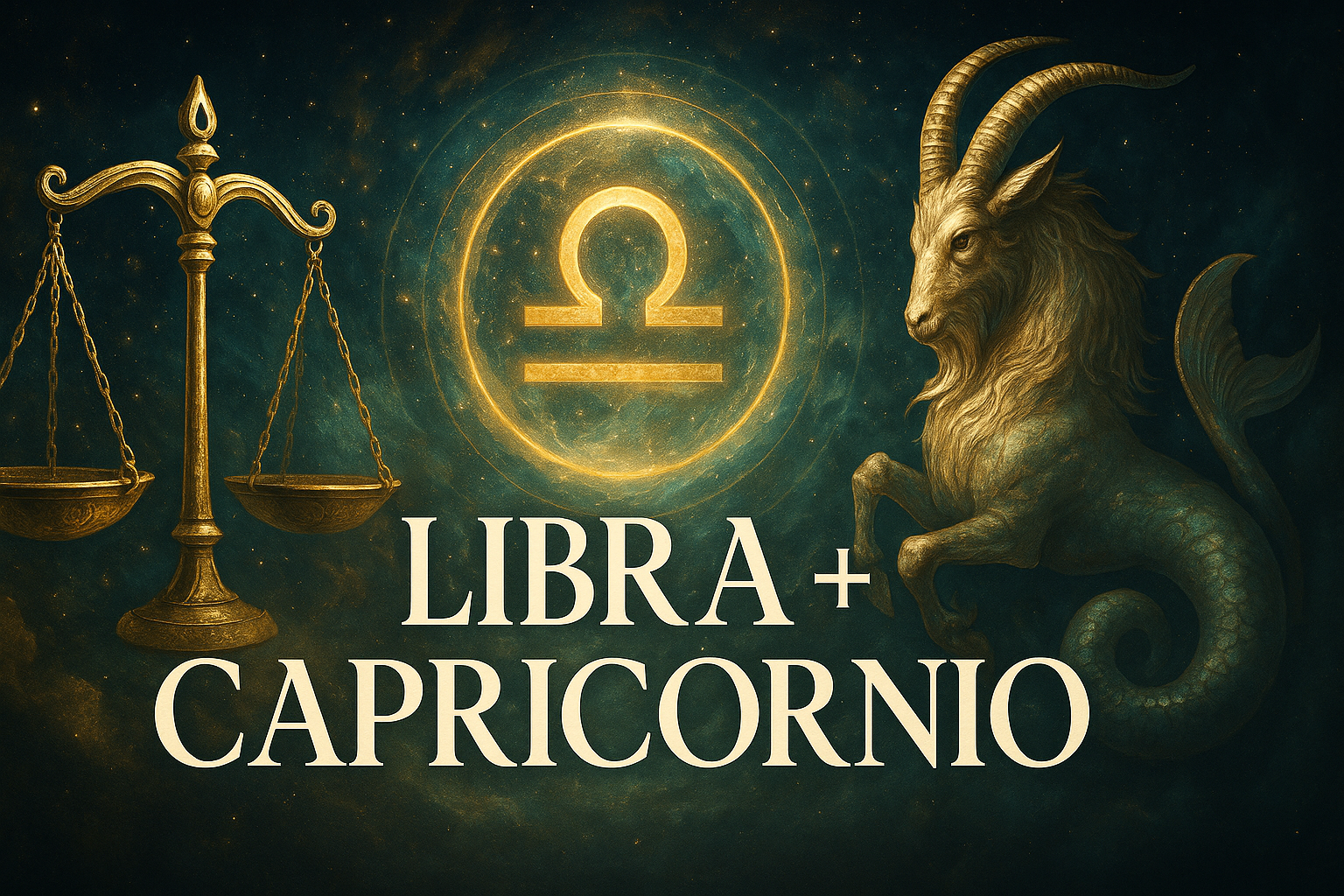 Compatibilidad zodiacal entre Libra y Capricornio en amor y relación espiritual