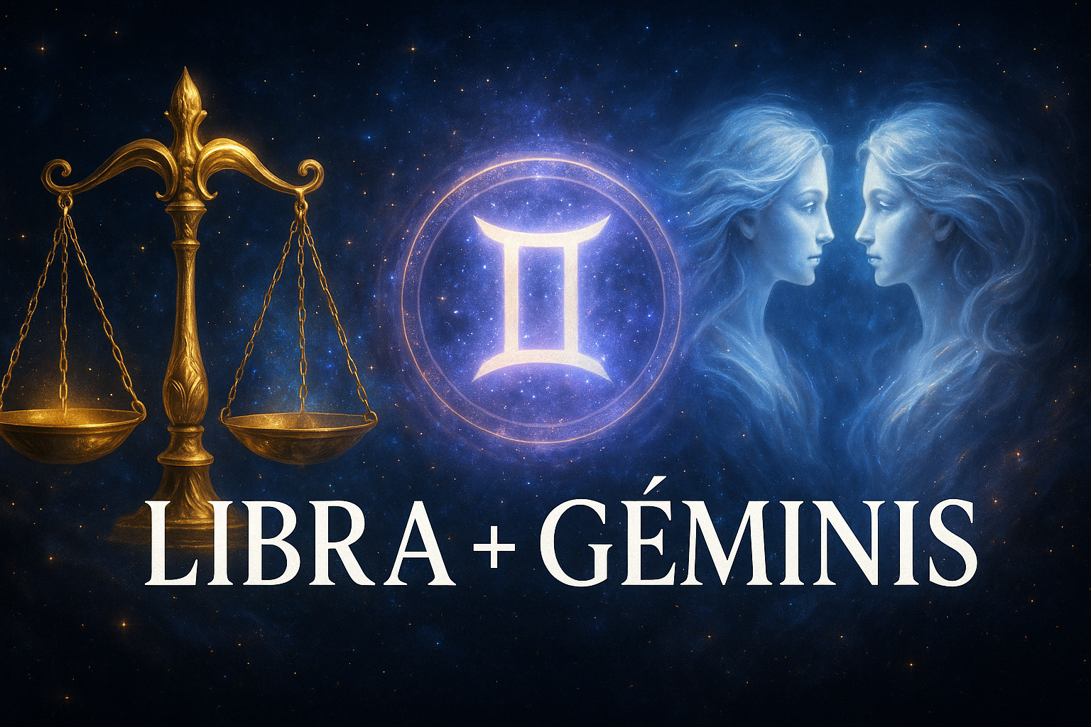 Compatibilidad zodiacal entre Libra y Géminis en amor y relación espiritual