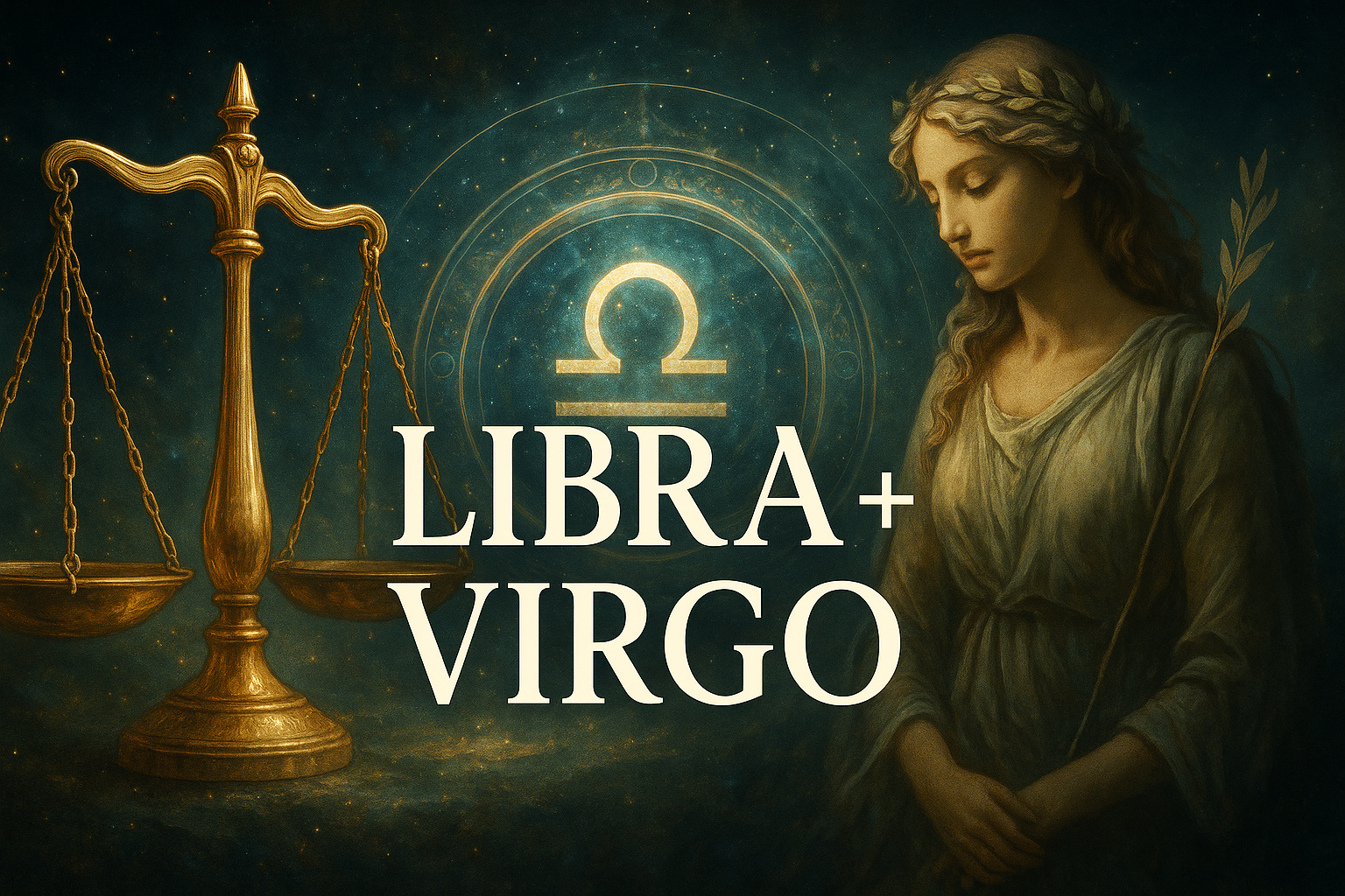 Compatibilidad zodiacal entre Libra y Virgo en amor y relación espiritual