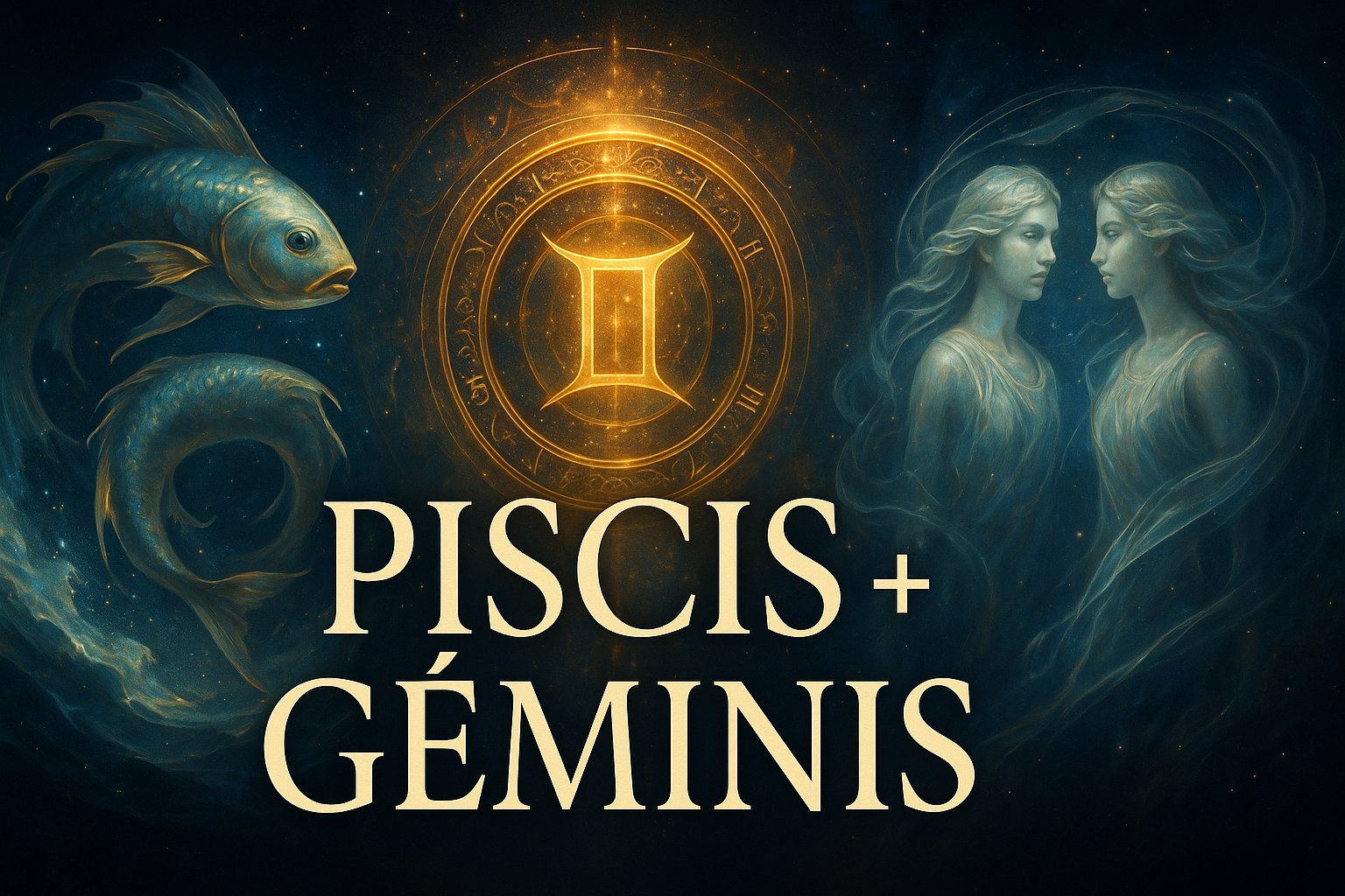 Compatibilidad zodiacal entre Piscis y Géminis en amor y relación espiritual