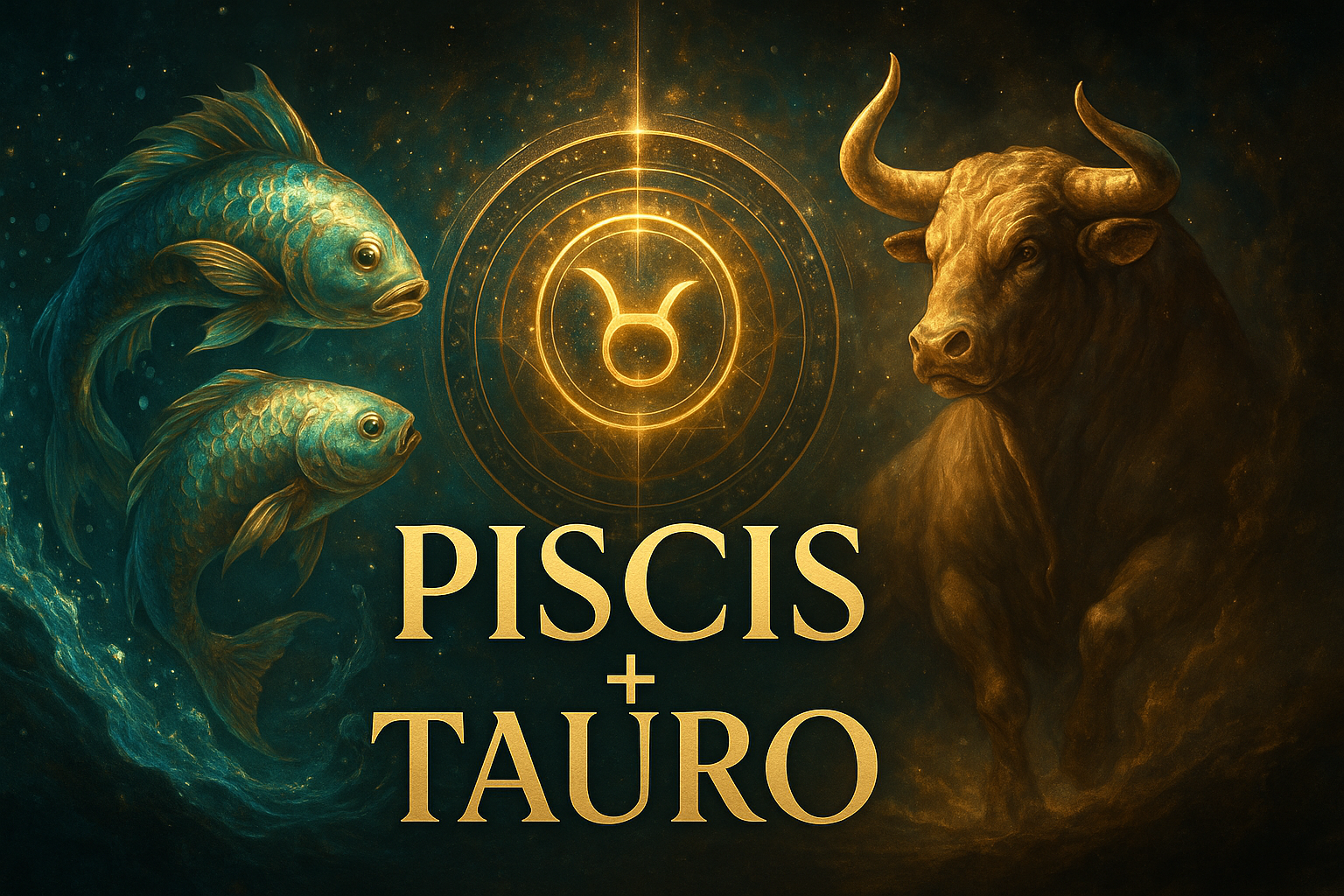 Compatibilidad zodiacal entre Piscis y Tauro en amor y relación espiritual