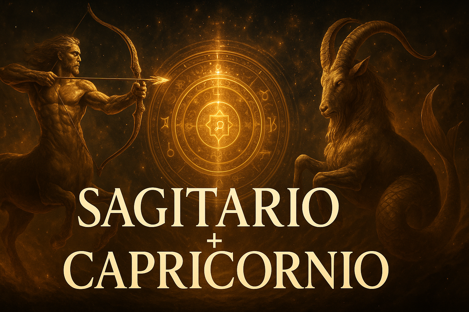 Compatibilidad zodiacal entre Sagitario y Capricornio en amor y relación espiritual