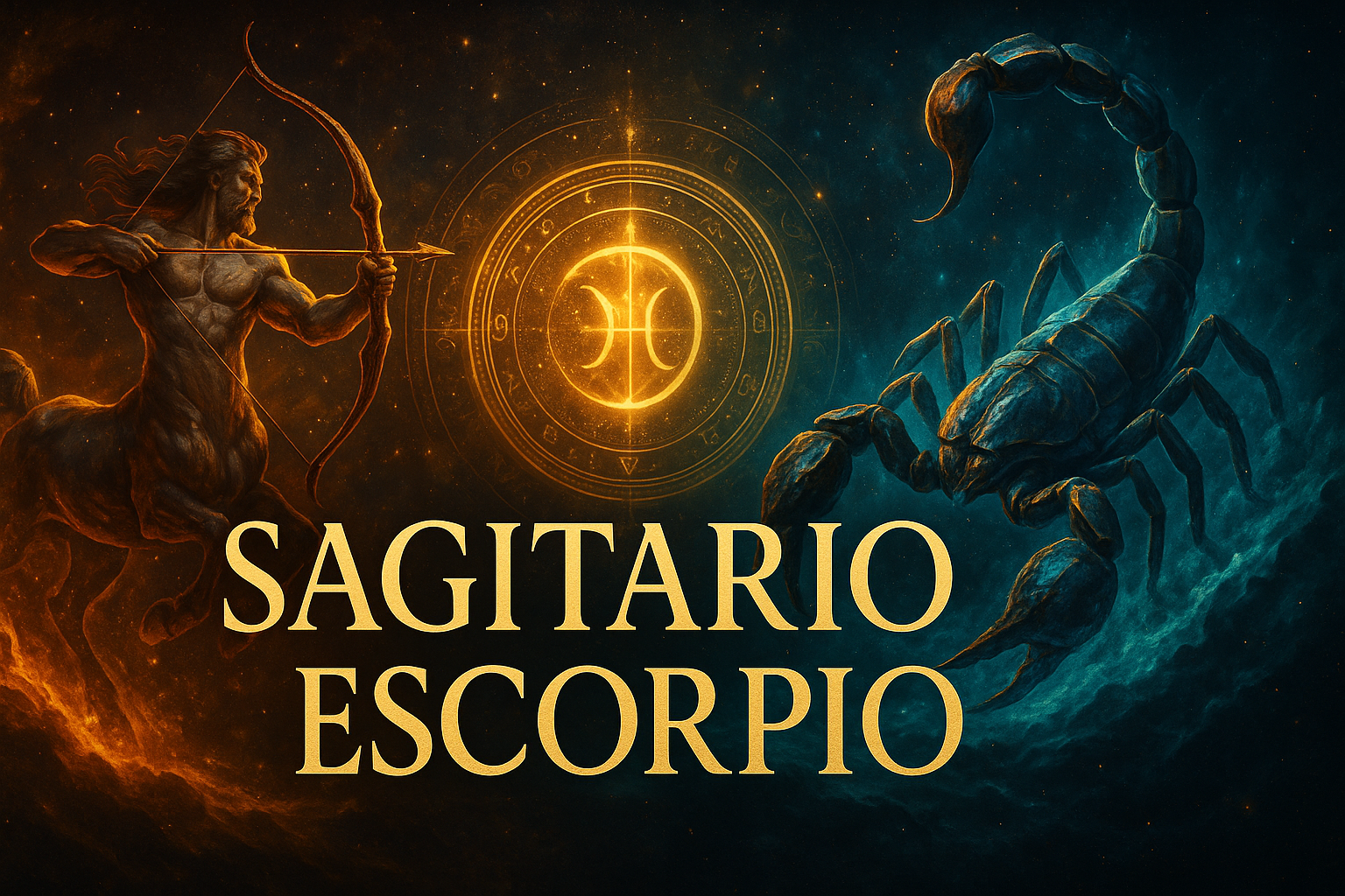 Compatibilidad zodiacal entre Sagitario y Escorpio en amor y relación espiritual