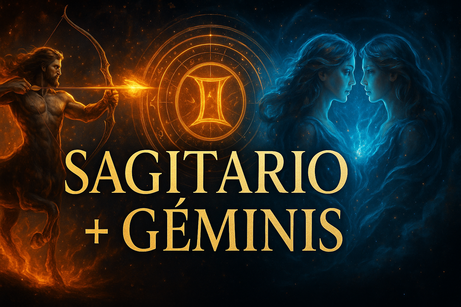 Compatibilidad zodiacal entre Sagitario y Géminis en amor y relación espiritual
