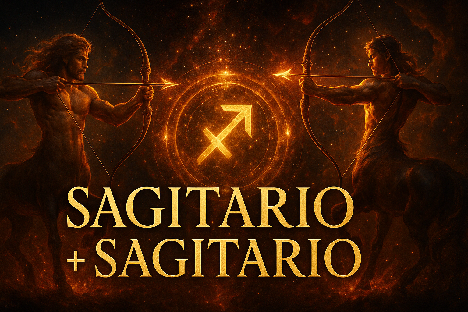 Compatibilidad zodiacal entre Sagitario y Sagitario en amor y relación espiritual