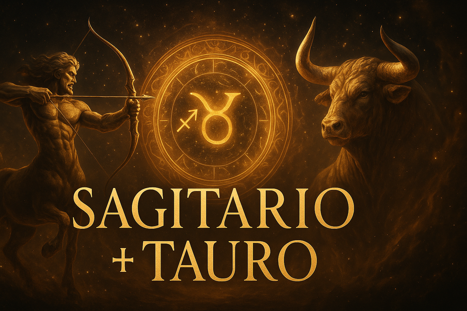 Compatibilidad zodiacal entre Sagitario y Tauro en amor y relación espiritual