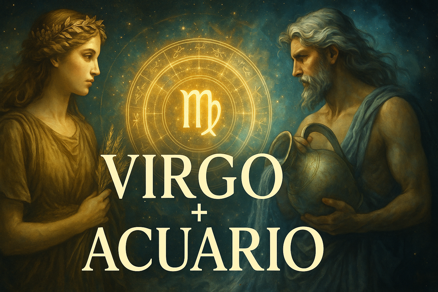 Compatibilidad zodiacal entre Virgo y Acuario en amor y relación espiritual