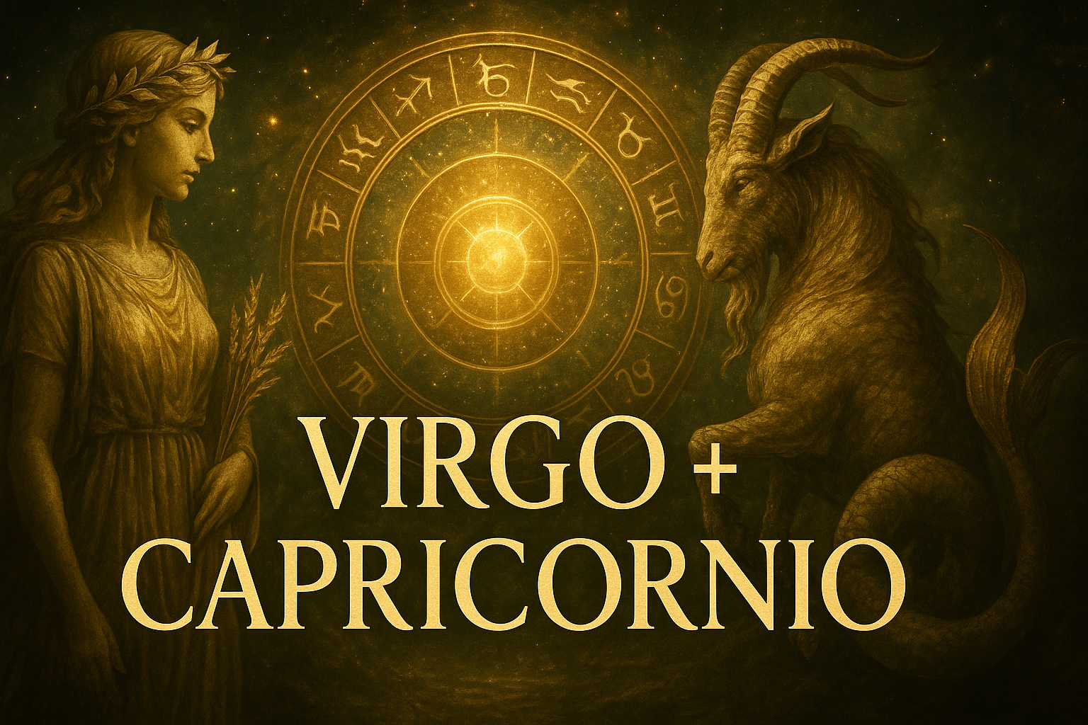 Compatibilidad zodiacal entre Virgo y Capricornio en amor y relación espiritual