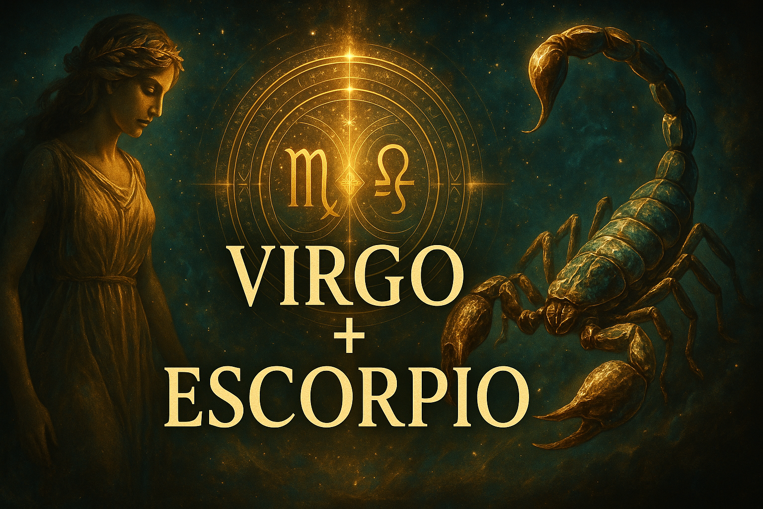 Compatibilidad zodiacal entre Virgo y Escorpio en amor y relación espiritual