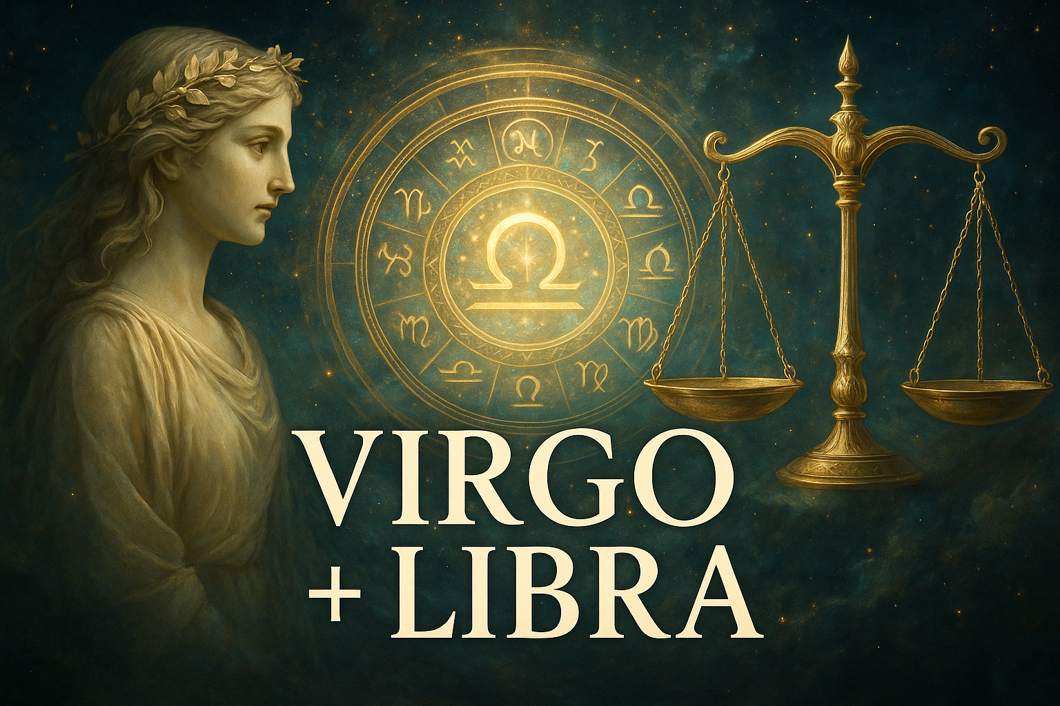 Compatibilidad zodiacal entre Virgo y Libra en amor y relación espiritual