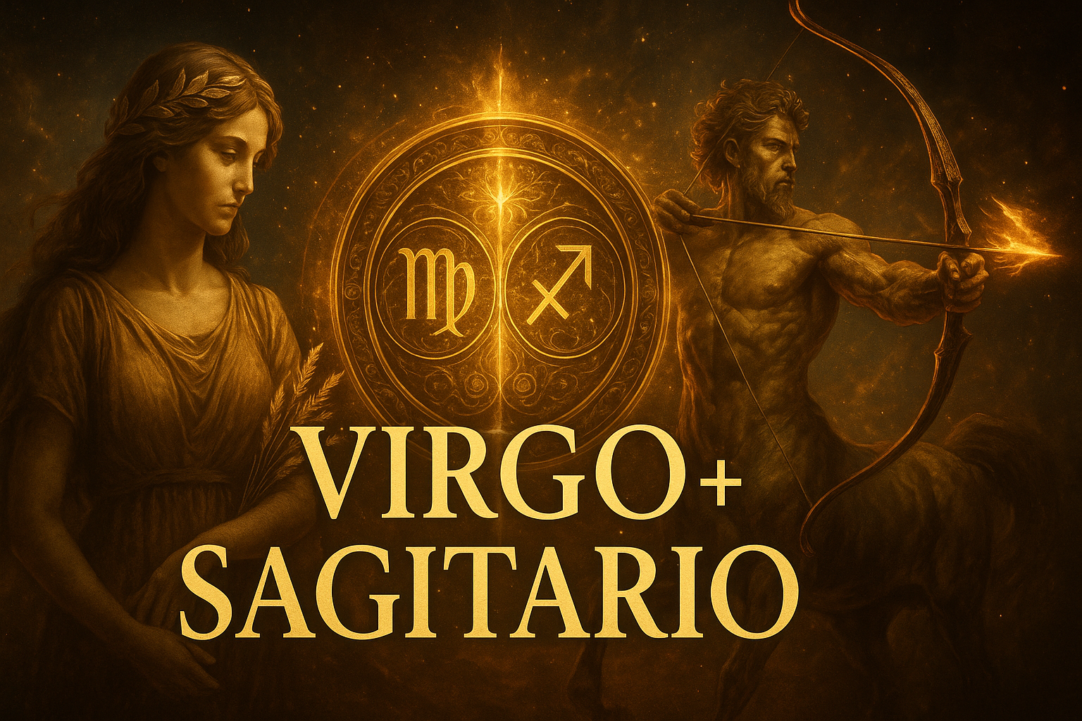 Compatibilidad zodiacal entre Virgo y Sagitario en amor y relación espiritual